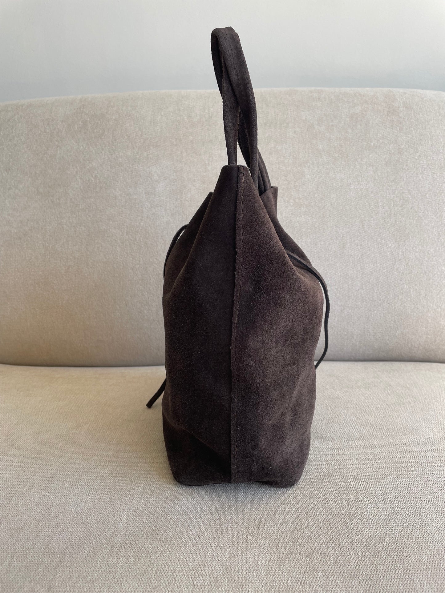 PRE-ORDER Alice Suede Bag | Dark Brown