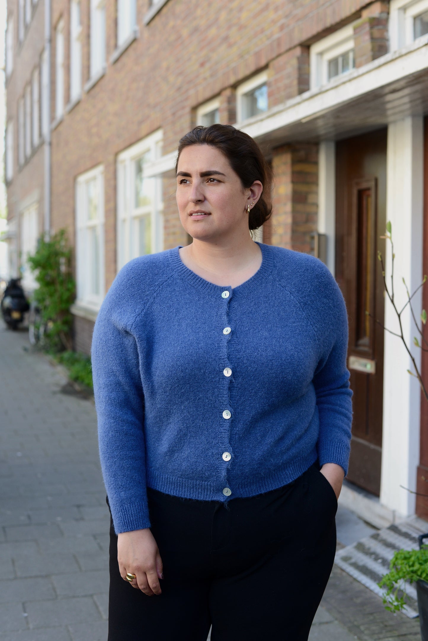 Marley Knit Cardigan | Denim Blue