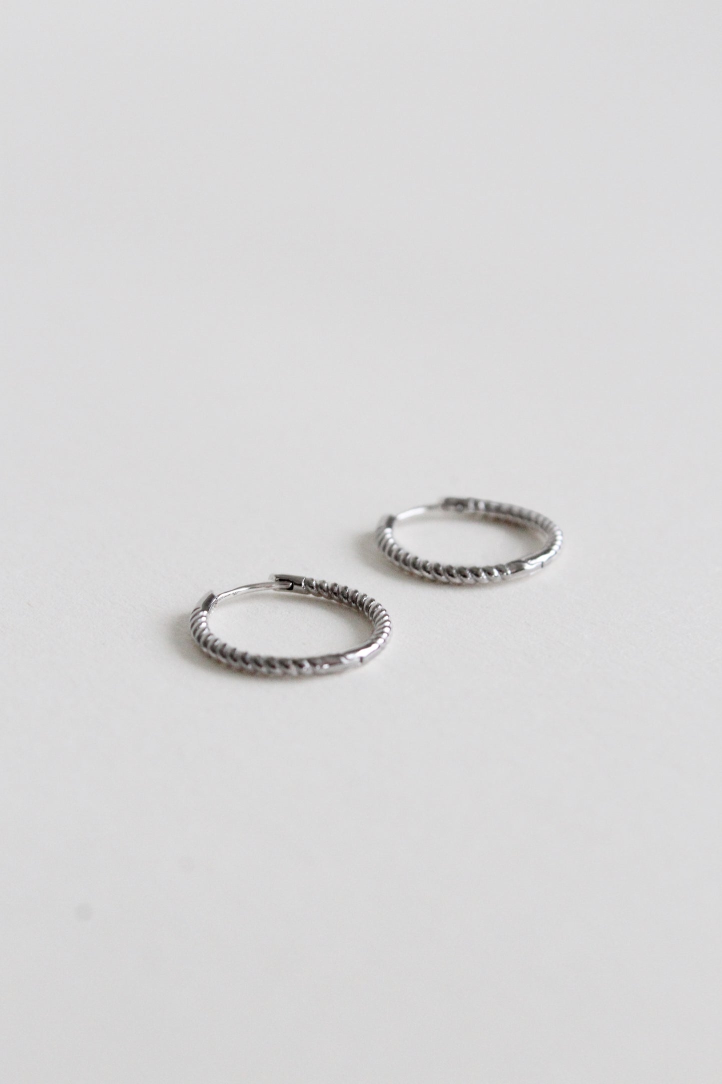 Twisted Earrings Small | Silver