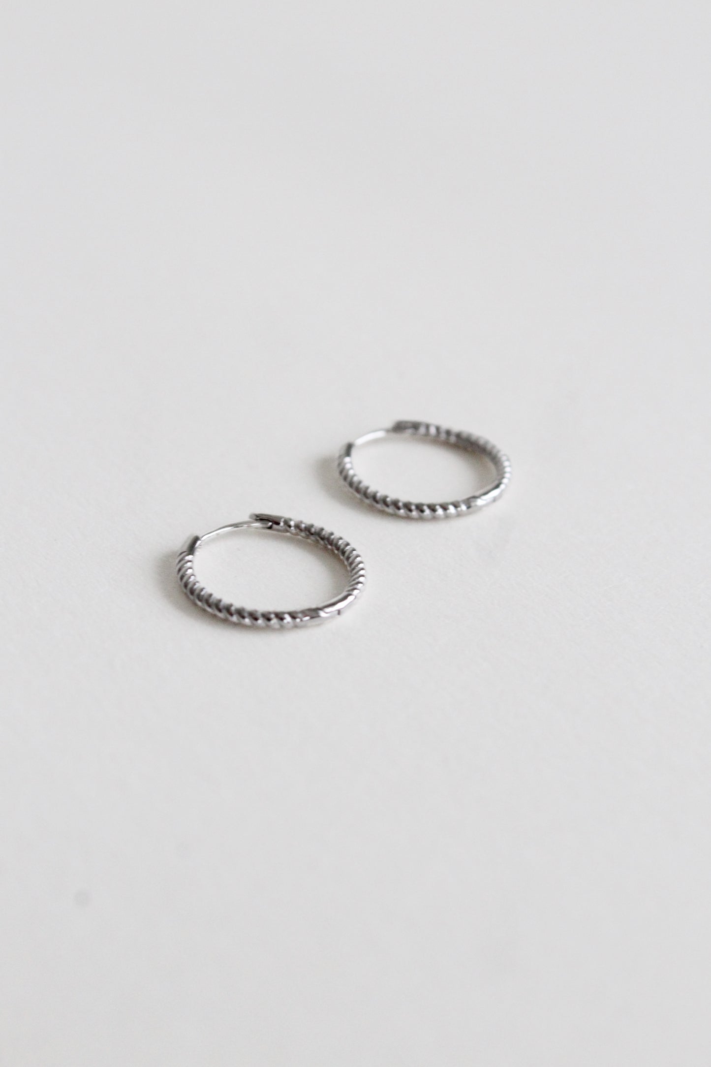Twisted Earrings Small | Silver
