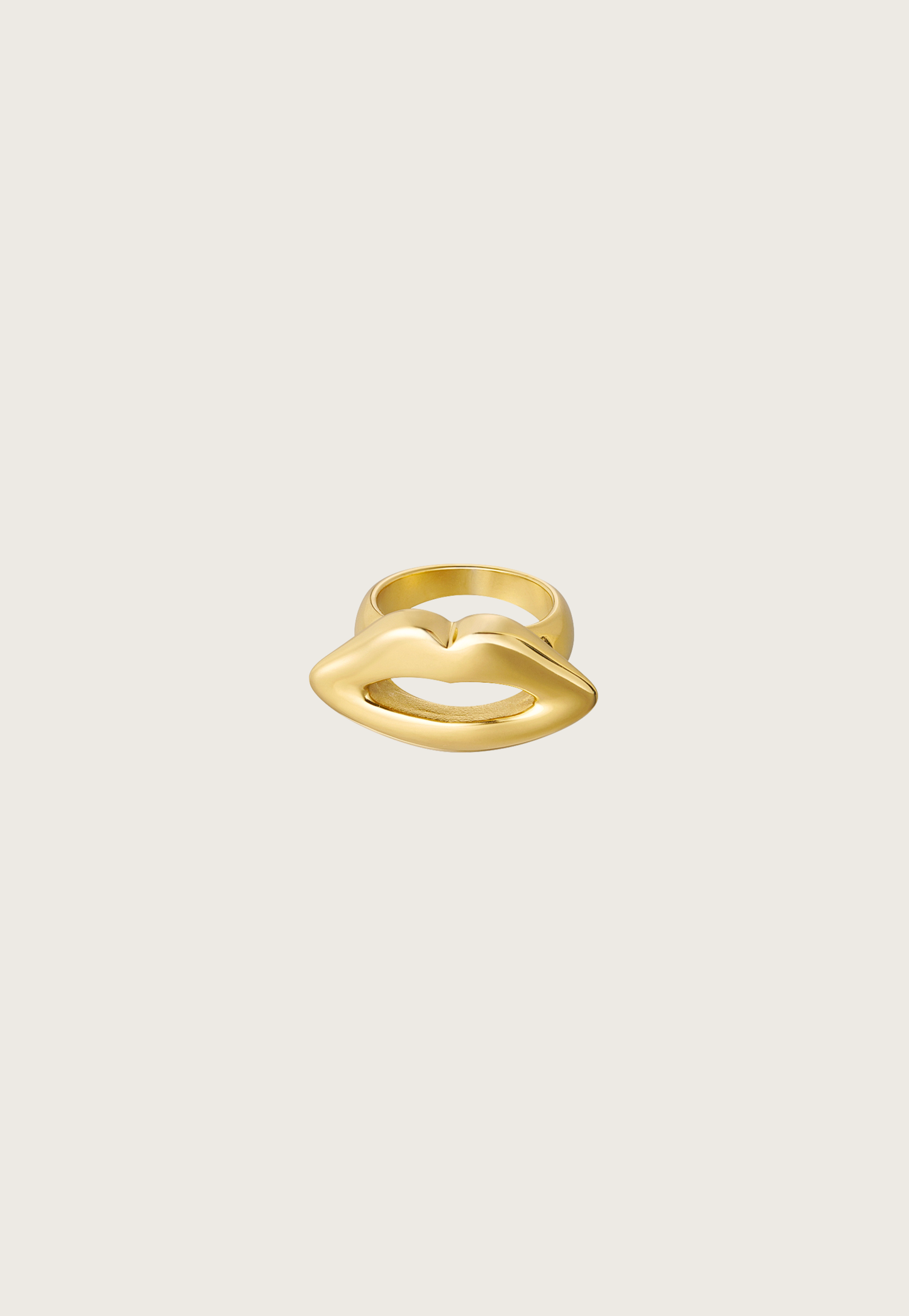 Lips Ring | Gold
