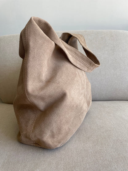 Abby Suede Bag | Sand