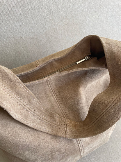 Abby Suede Bag | Sand