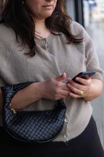 Hailey Knit Cardigan | Taupe