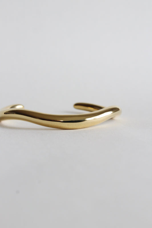 Waved Bracelet | Gold