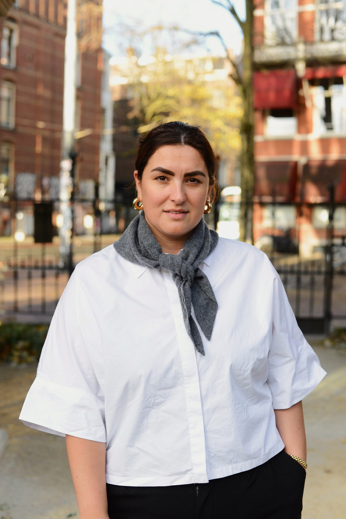 Triangle Scarf | Grey