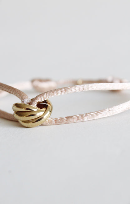 Triple Knot Bracelet | Beige