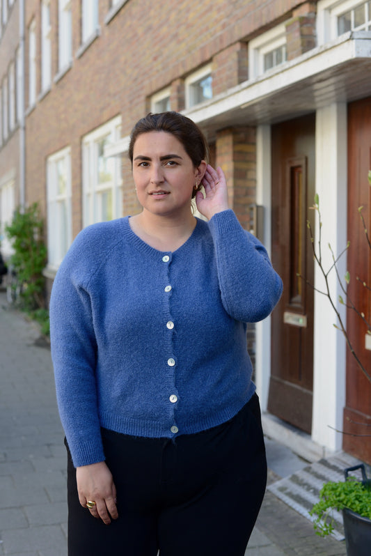 Marley Knit Cardigan | Denim Blue