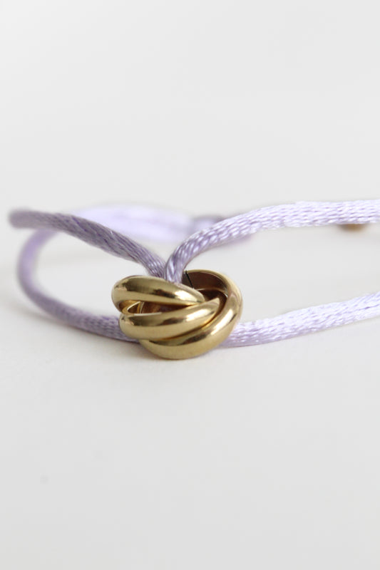 Triple Knot Bracelet | Lilac