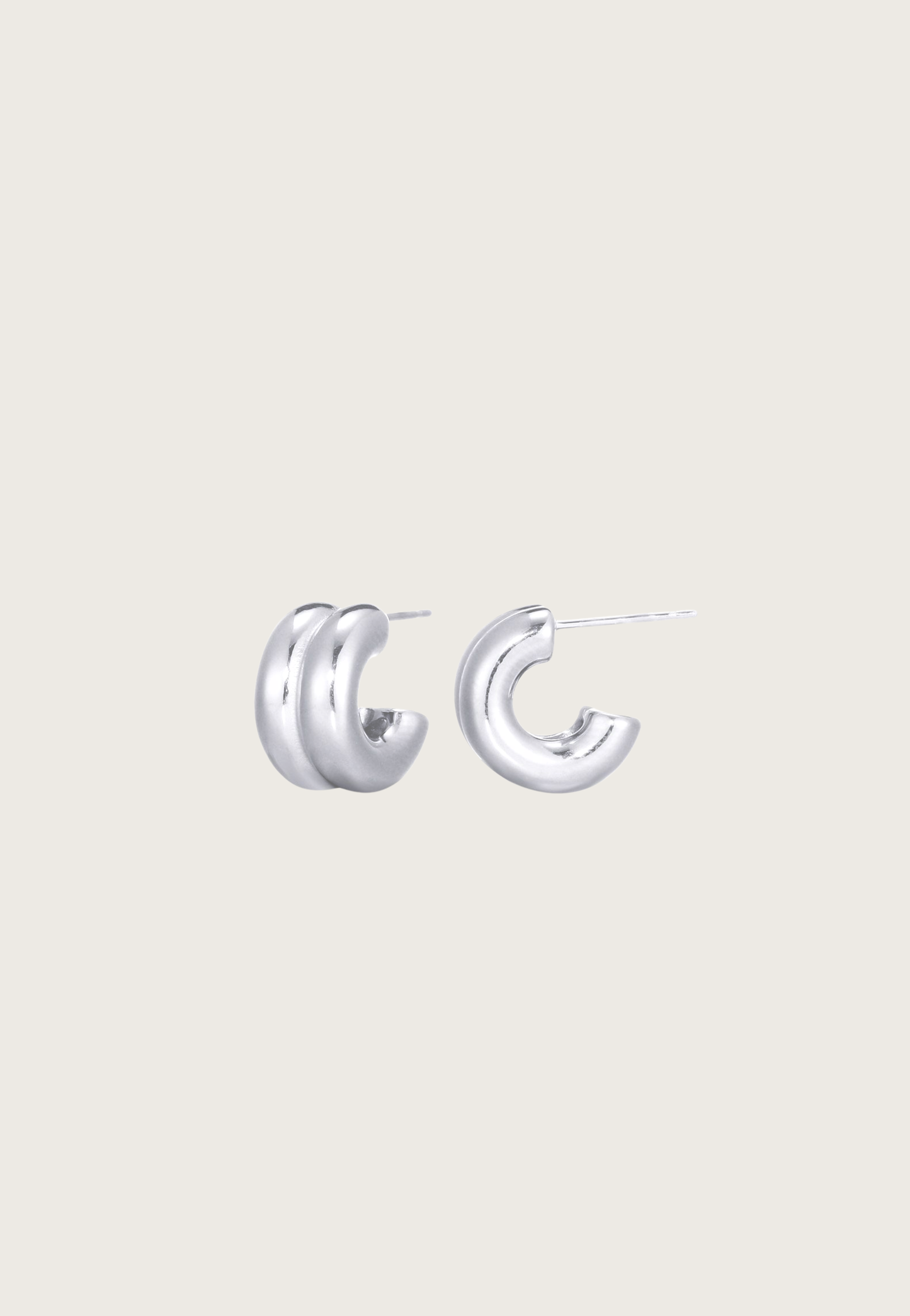 Double earrings | Silver